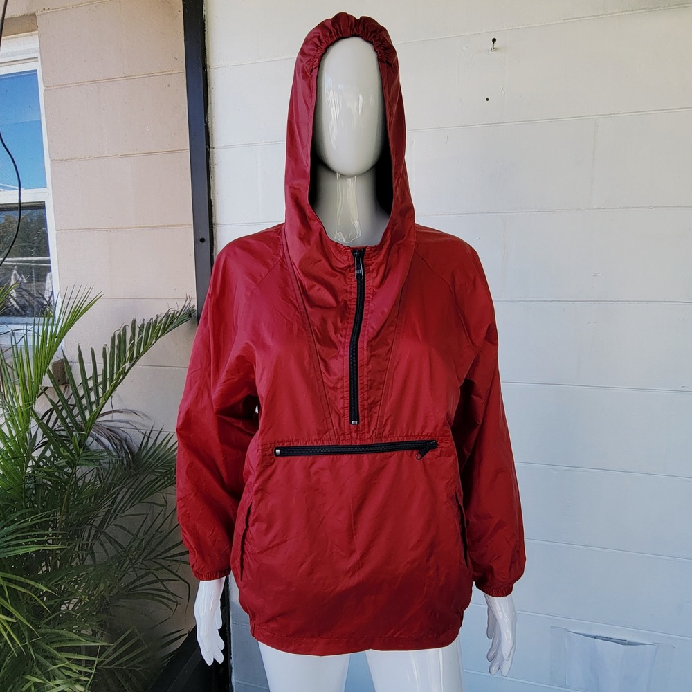 Gap Anorak Windbreaker Red Women XS, Junior L/XL Vintage 90s Y2K Gorpcore Sport